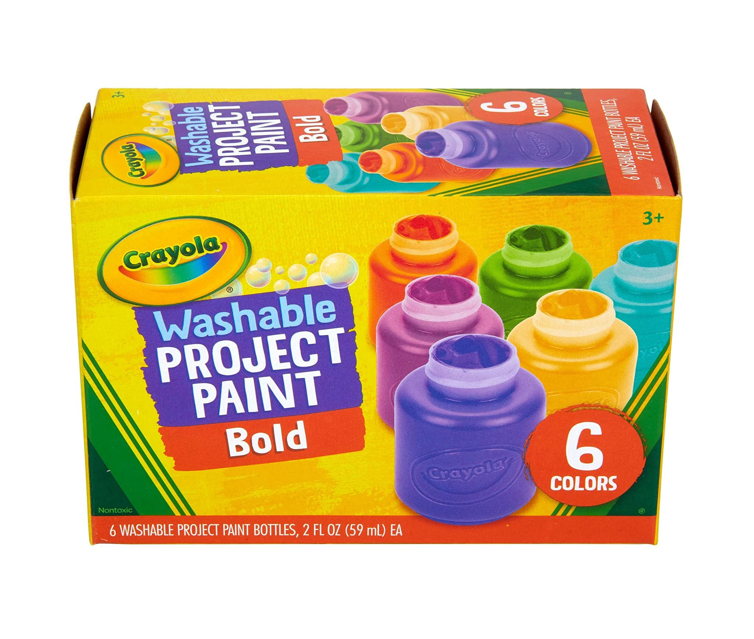 Crayola Washable Kids Paint (6ct), Paint Set for Kids, Assorted Bold Colors, Arts & Crafts Suppli... | Amazon (US)