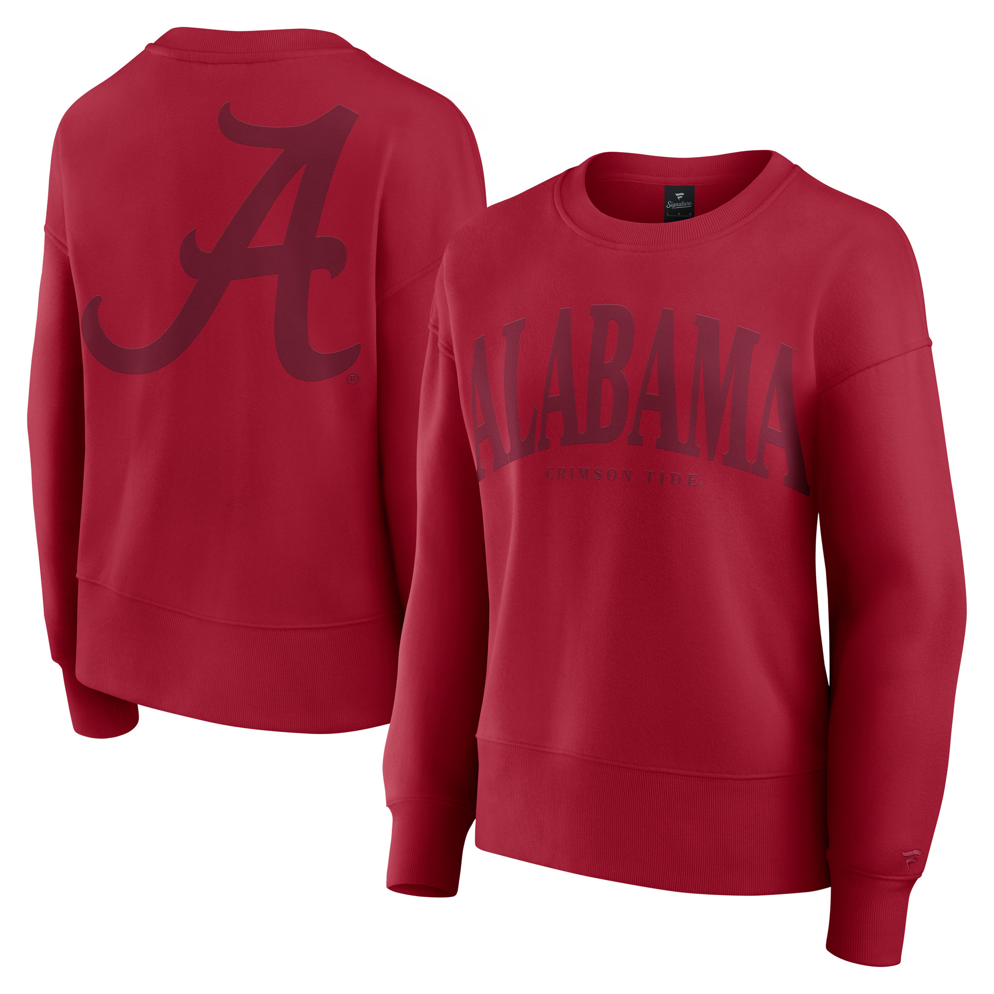 Women's Fanatics Crimson Alabama Crimson Tide Supersoft Flow Fleece Pullover Sweatshirt | Fanatics