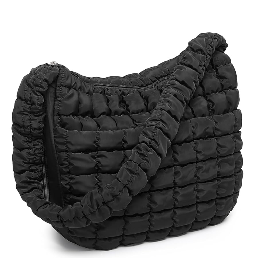 VH&GRED Puffer Quilted Carryall Bag Large Padding Tote Lightweight Crossbody Purse Casual Hobo Ha... | Amazon (US)