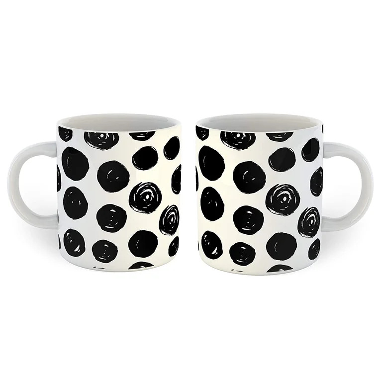Black Polka Dots Coffee Mug | Walmart (US)