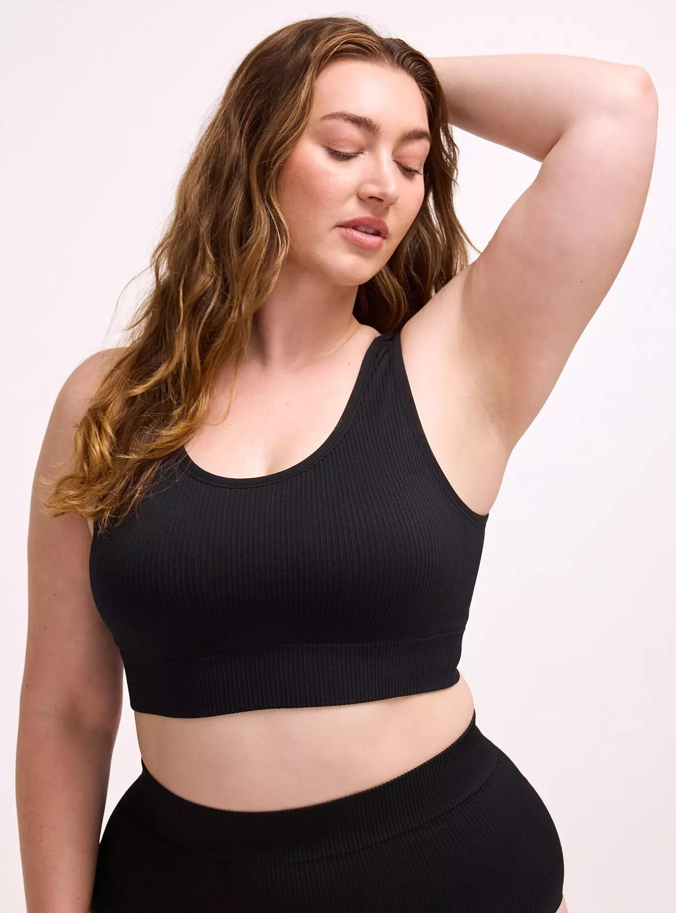 Lightly Lined Seamless Rib Scoop Bralette | Torrid (US & Canada)