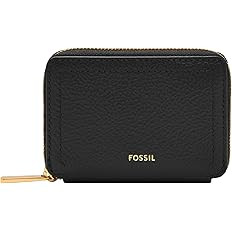 Fossil Women's Logan Leather Zip Card Case Wallet With Keychain for Women | Amazon (US)