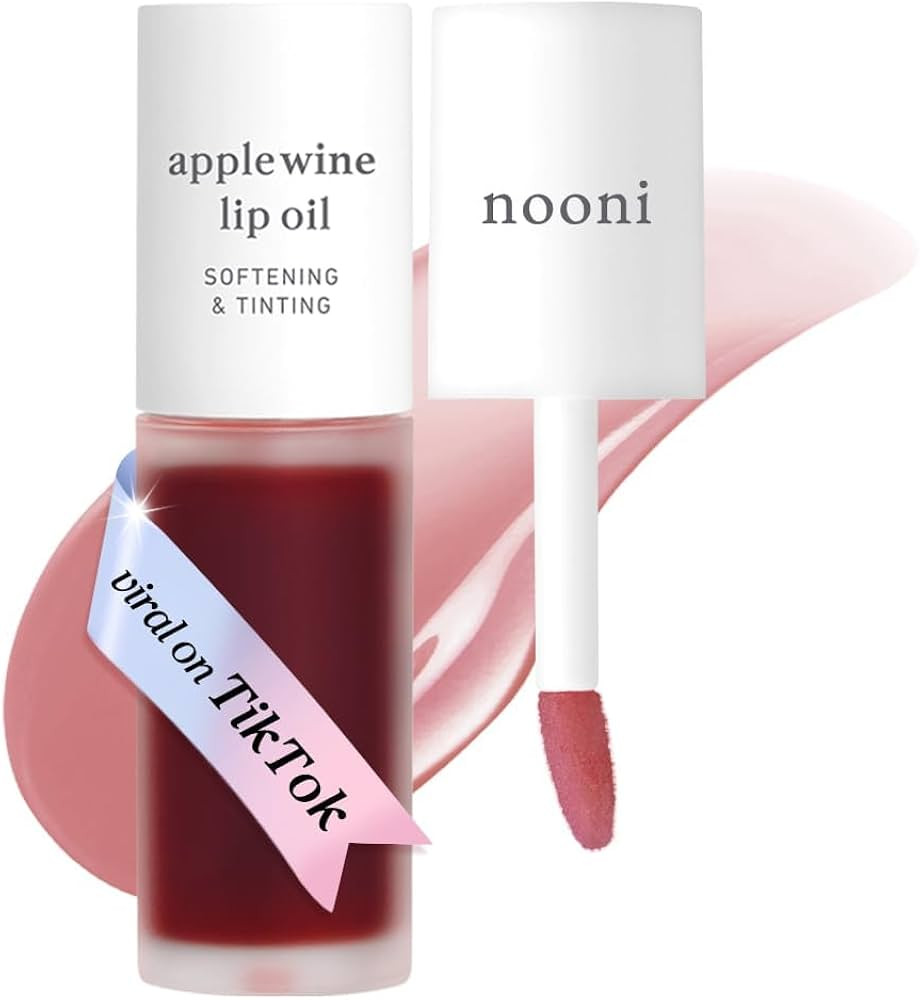 NOONI Korean Lip Oil - Applewine | Long-Lasting, Moisturizing, Plumping, Revitalizing for Dry Lip... | Amazon (US)