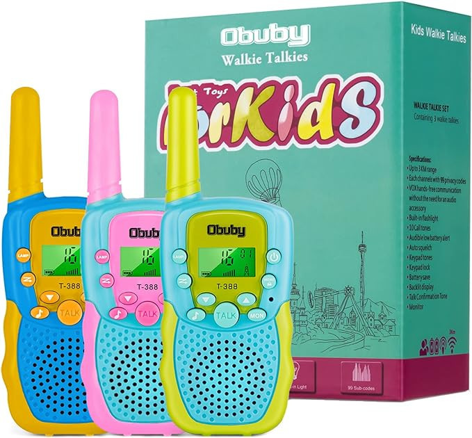 Toys for 3-12 Year Old Boys Walkie Talkies for Kids 22 Channels 2 Way Radio Gifts Toys with Backl... | Amazon (US)