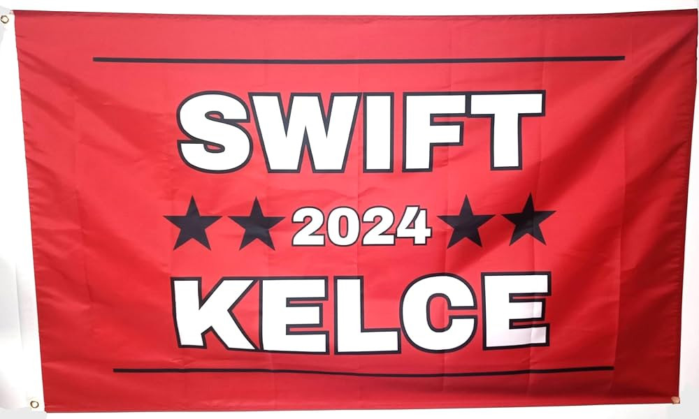 Swift Kelce 2024 3x5 Red Novelty Campaign Flag Swift Fan Wall Decor Kelce Fan Wall Decor Kelce St... | Amazon (US)