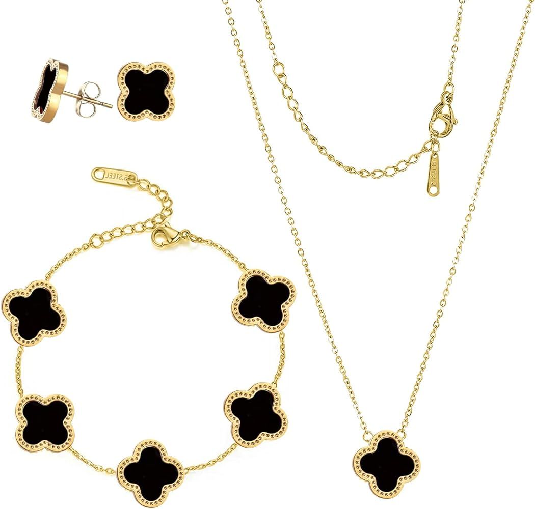 HighSpark Necklace Pendant Earring Bracelet Set | Jewelry Gift for Women & Girls | Jewelry Set - ... | Amazon (US)
