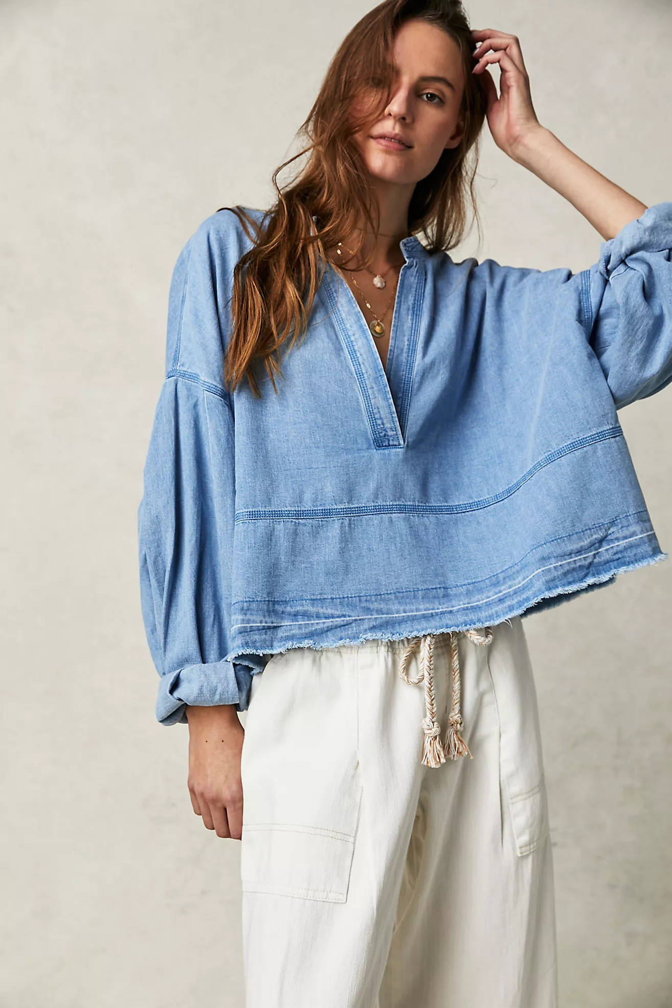 Jude Denim Pullover | Free People (Global - UK&FR Excluded)