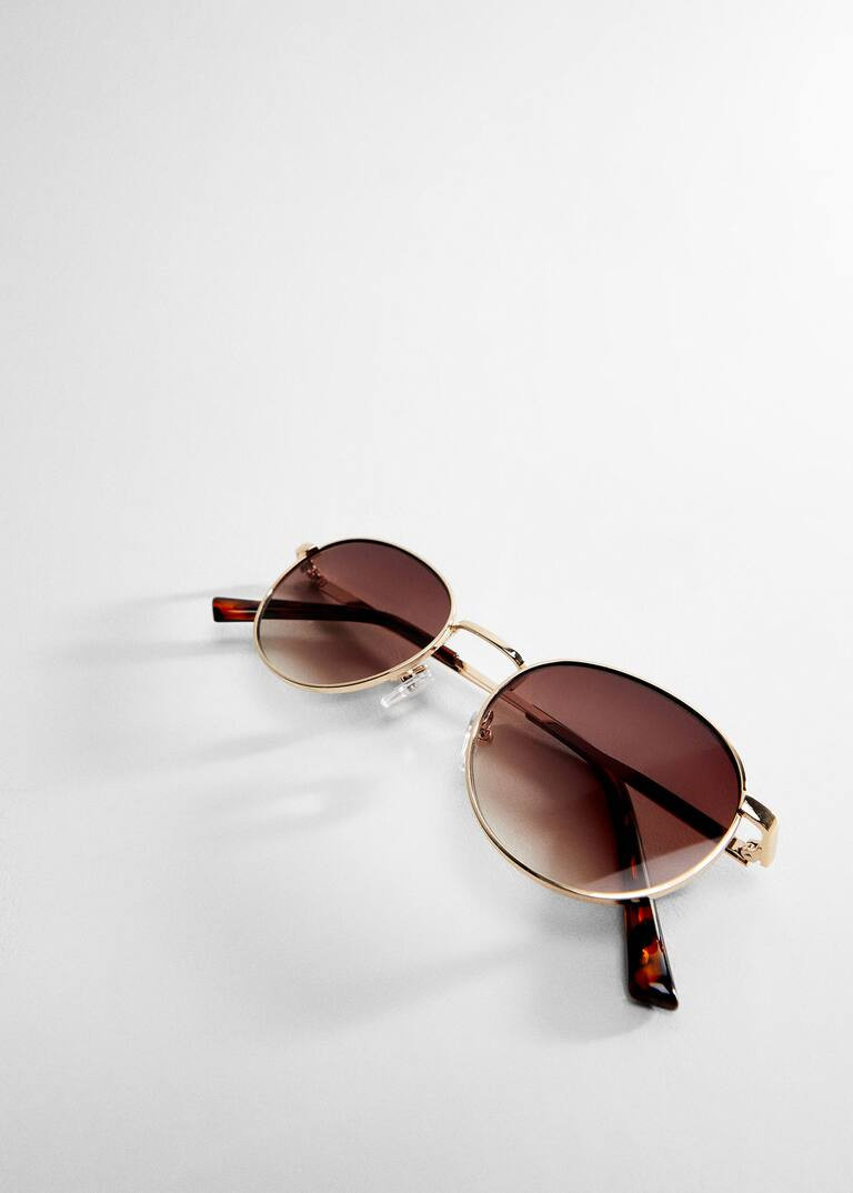 Square metallic frame sunglasses -  Women | Mango United Kingdom | MANGO (UK)