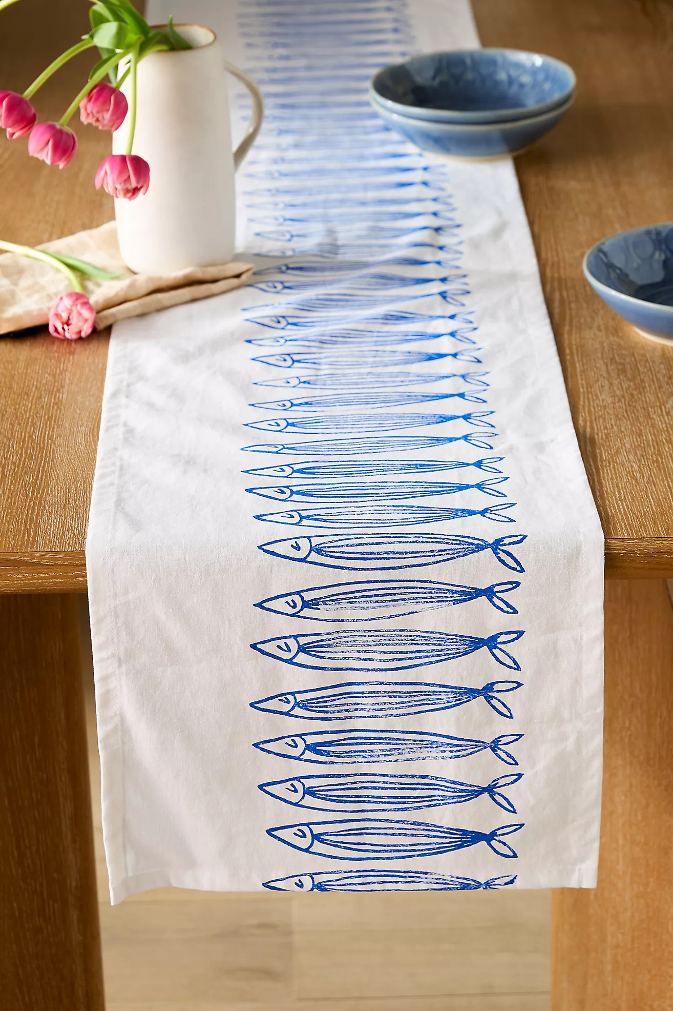 Julie Peach Sardine Table Runner | Anthropologie (US)