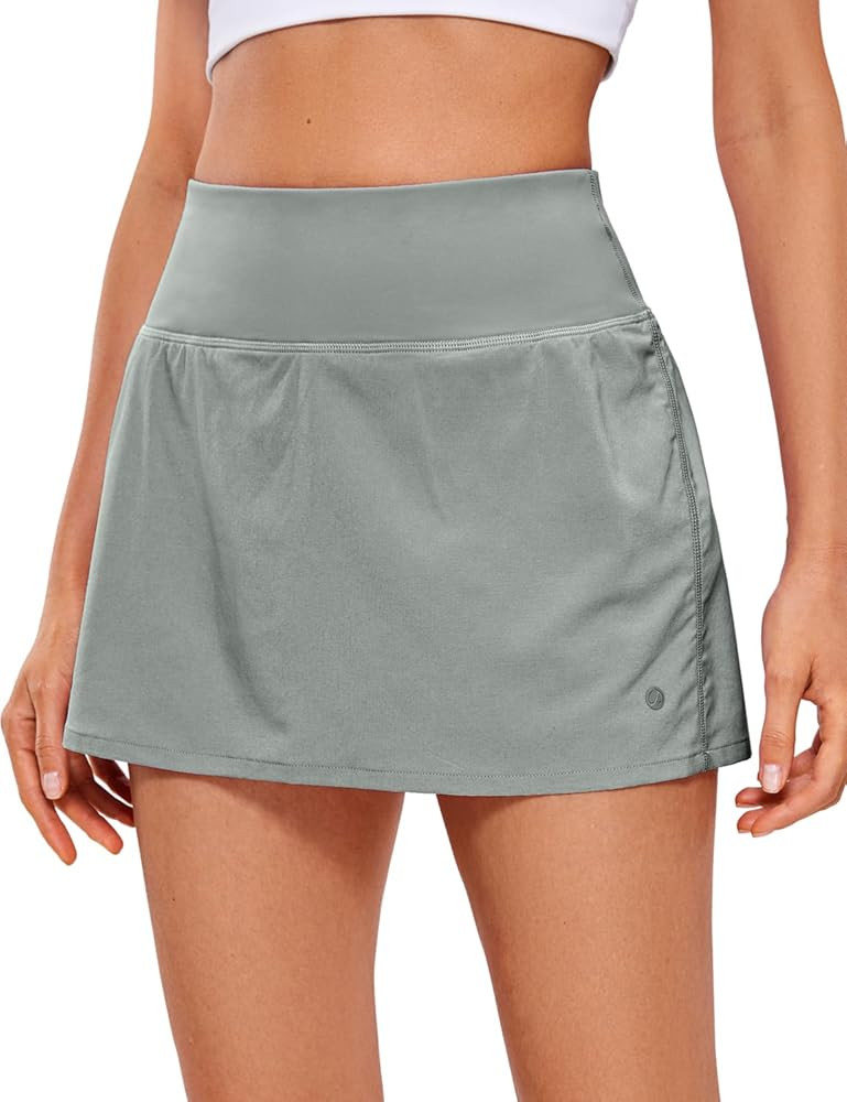 CRZ YOGA Pleated Tennis Skorts Skirts for Women with Pockets 13'' - High Waisted Golf Skirts Work... | Amazon (US)