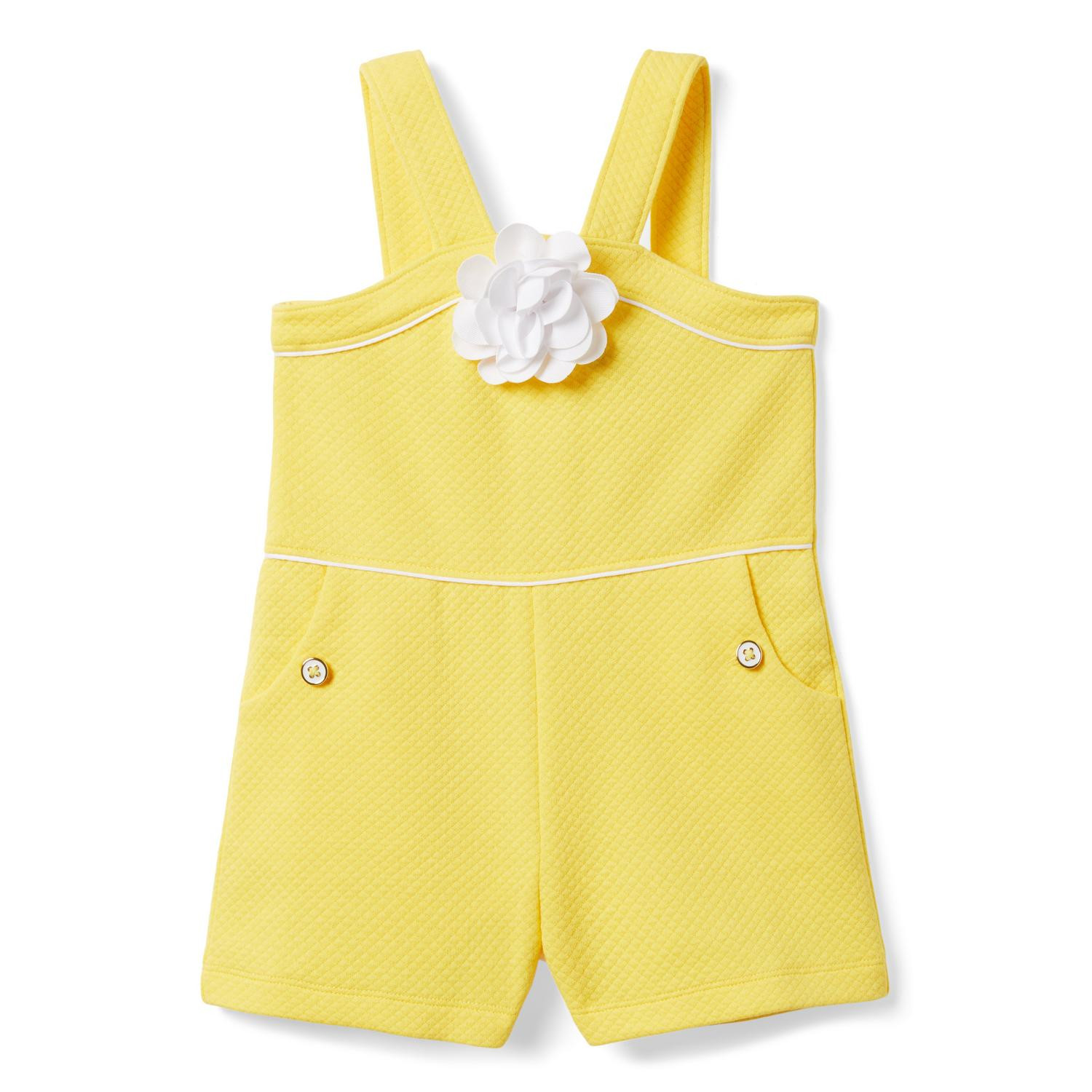 Quilted Jacquard Rosette Romper | Janie and Jack