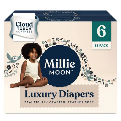 Millie Moon Luxury Disposable Diapers - (Select Size and Count) | Target