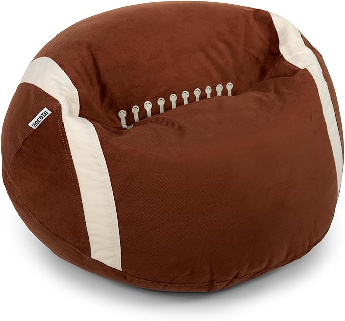 Big Joe Sports Ball Child-Sized Bean Bag Chair for Kids, Football Plush, Ultra-Soft Lightweight P... | Amazon (US)