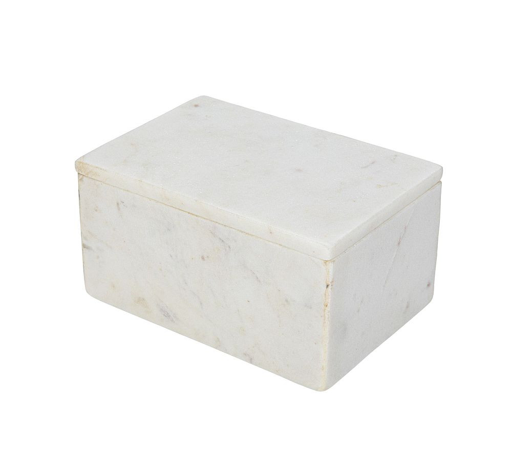 Marble Box Storage Container with Lid | Pottery Barn (US)