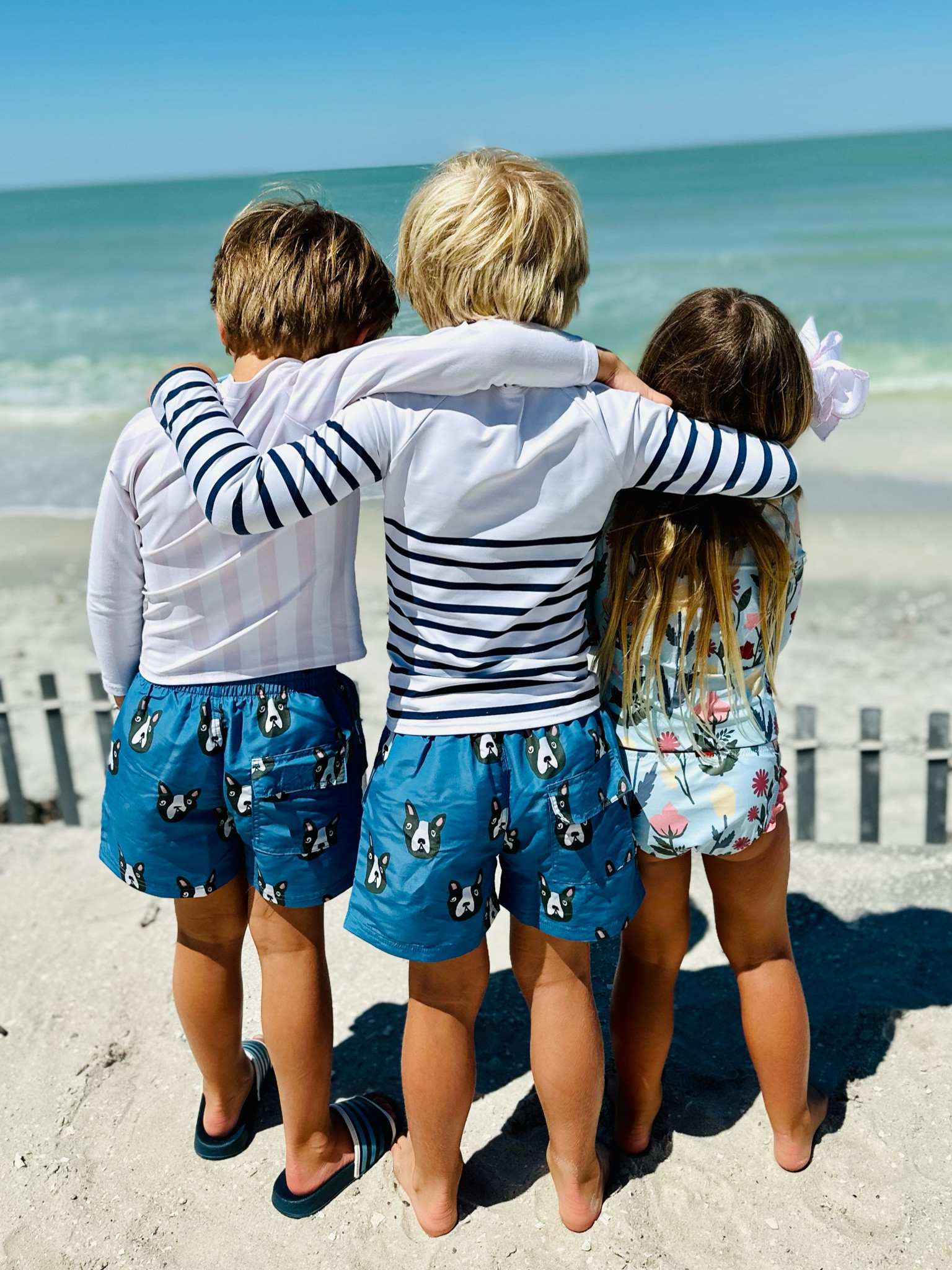 Sweet sibling swim 

Sizing Info: Boys are both wearing a size 6 in the trunks and Crosby is wearing a size 4!

#LTKfamily #LTKunder100 #LTKswim