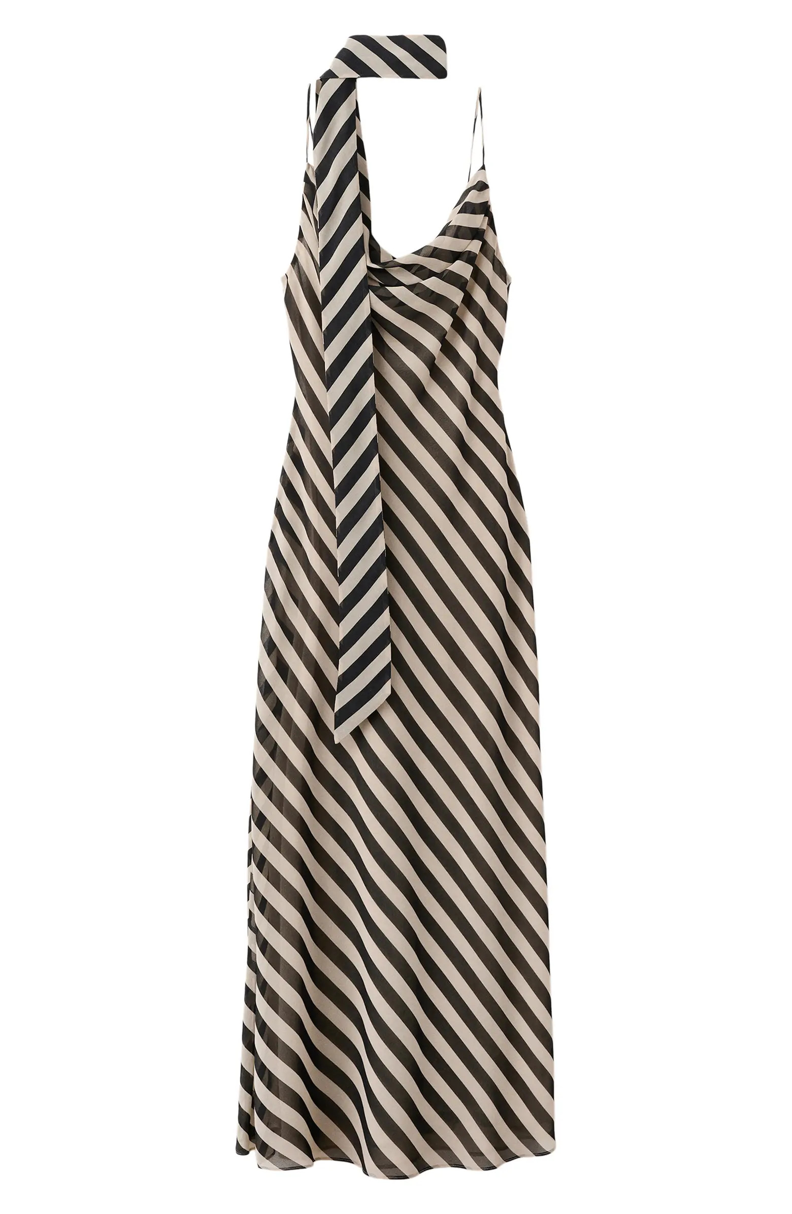 Stripe Slipdress & Scarf | Nordstrom