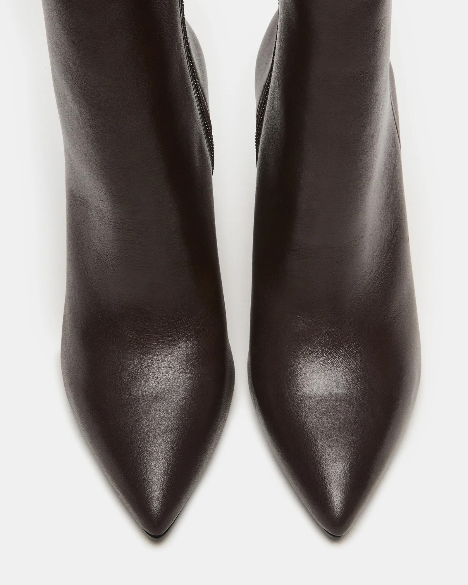 BOLERO Brown Leather Pointed-Toe Heeled Women's Ankle Boot | Steve Madden (US)