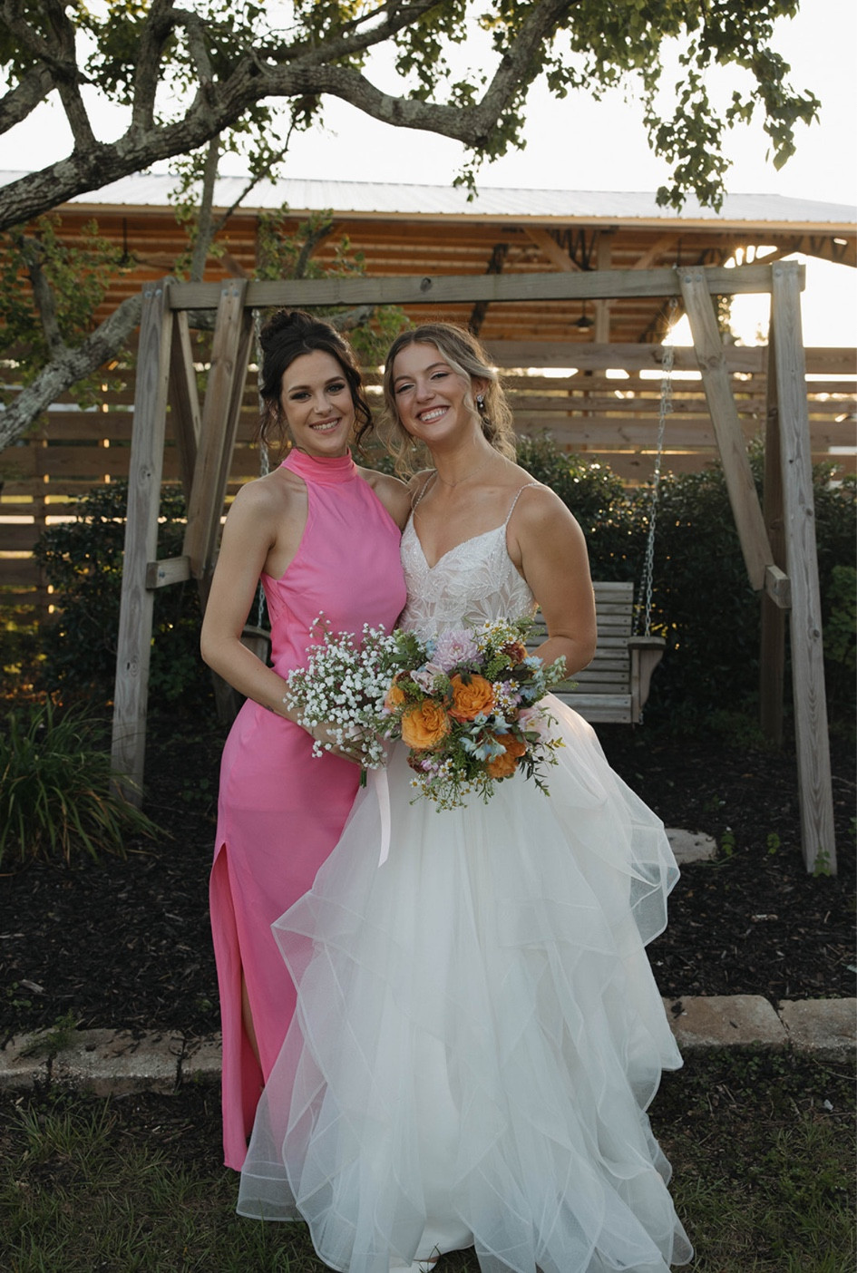 Pink bridesmaids dress  