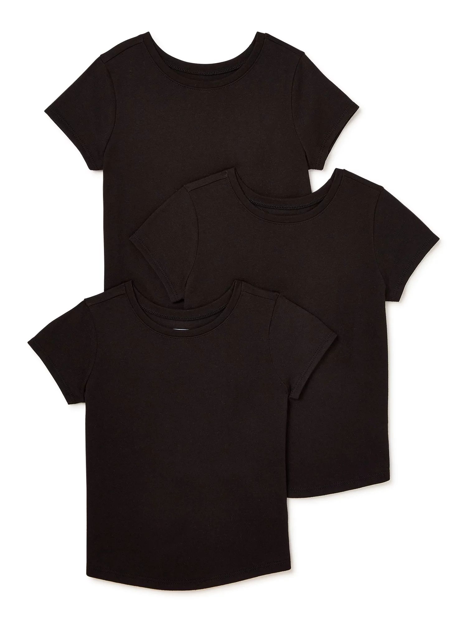 Garanimals Baby and Toddler Girls' Short Sleeve T-Shirt, 3-Pack, Sizes 12M-5T | Walmart (US)
