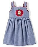 Gymboree girls Toddler Embroidered Sleeveless Skirtall Jumpers,Apple Chambray,8 | Amazon (US)
