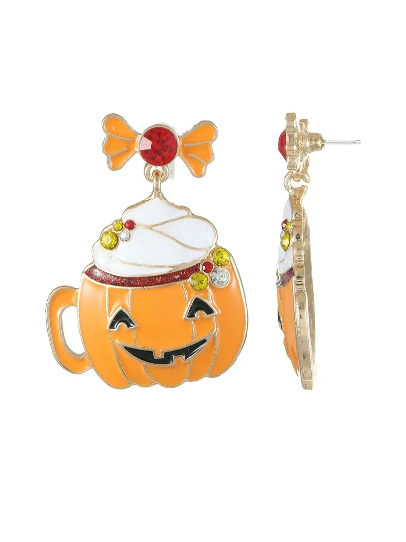 Way to Celebrate Pumpkin Mug Earring, 1 Pair - Walmart.com | Walmart (US)