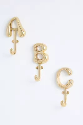 Bubble Letter Monogram Hook | Anthropologie (US)