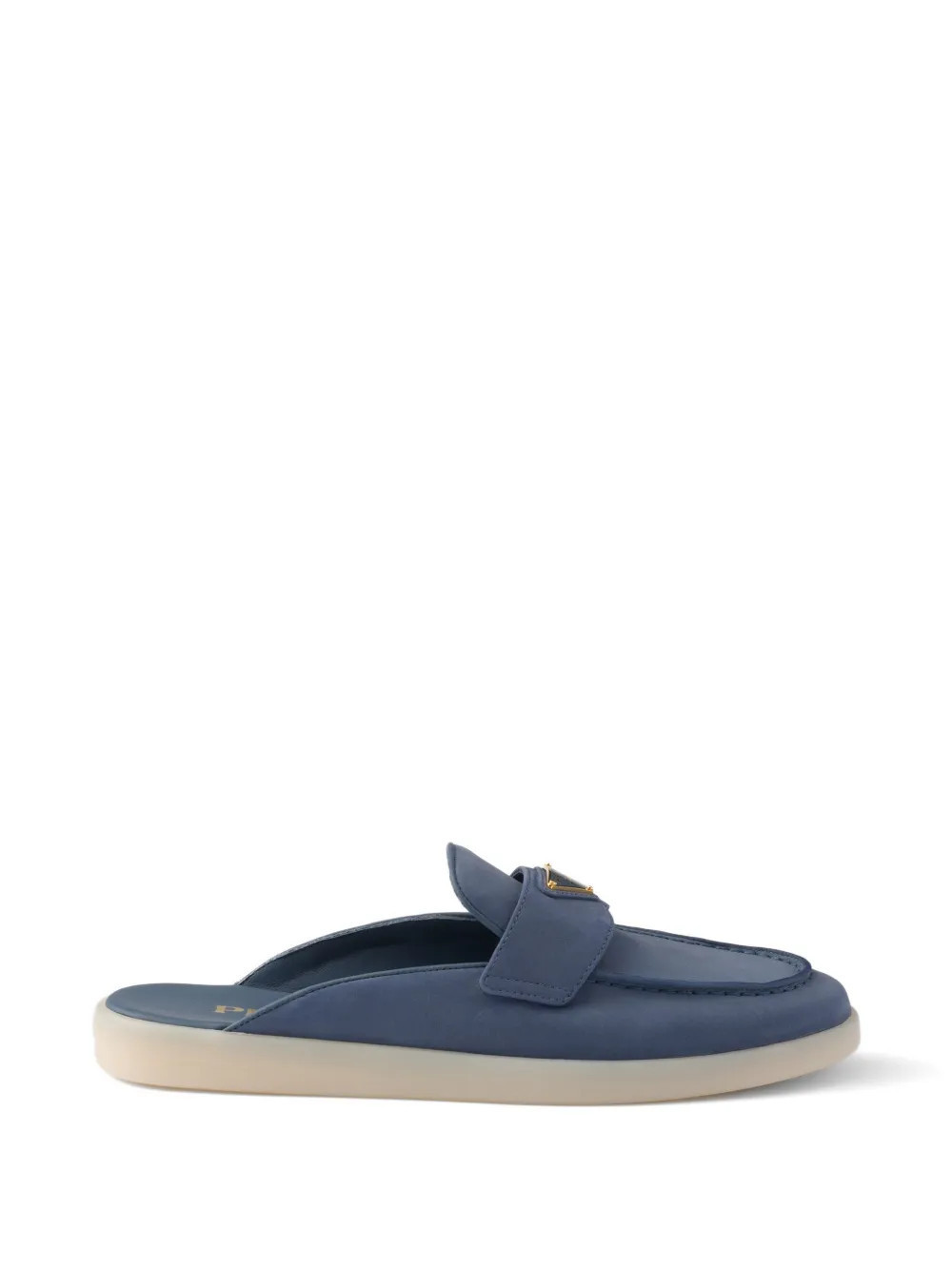 Prada nubuck mules - Blue | Farfetch Global