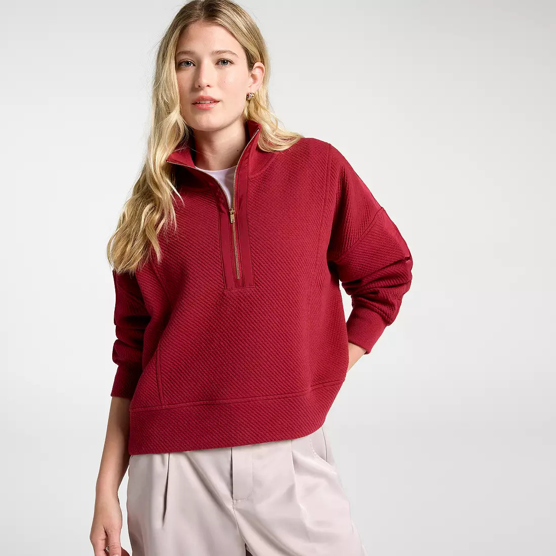 CALIA Women's Elevate Ripple 1/4 Zip Pullover | DICK'S Sporting Goods