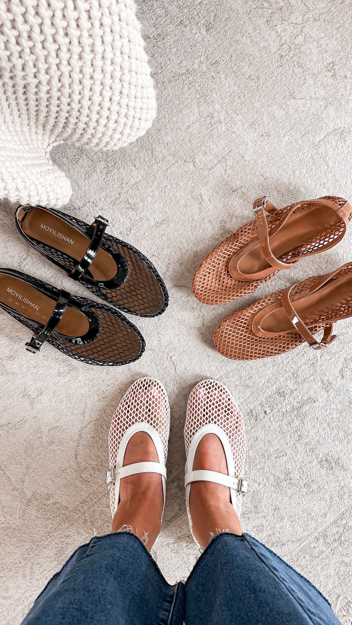 Been wearing these flats on repeat since the spring! They are comfortable & are an easy way to elevate your outfit. They look cute with everything from jeans to dresses! They fit true to size 

Amazon prime day deals, Amazon flats, mesh flats, summer flats, summer shoes 

#LTKShoeCrush #LTKSeasonal #LTKSaleAlert