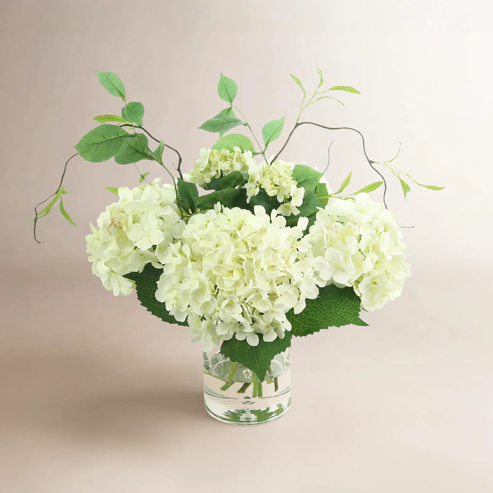 Faux Hydrangea Centerpiece in Vase | Joss & Main