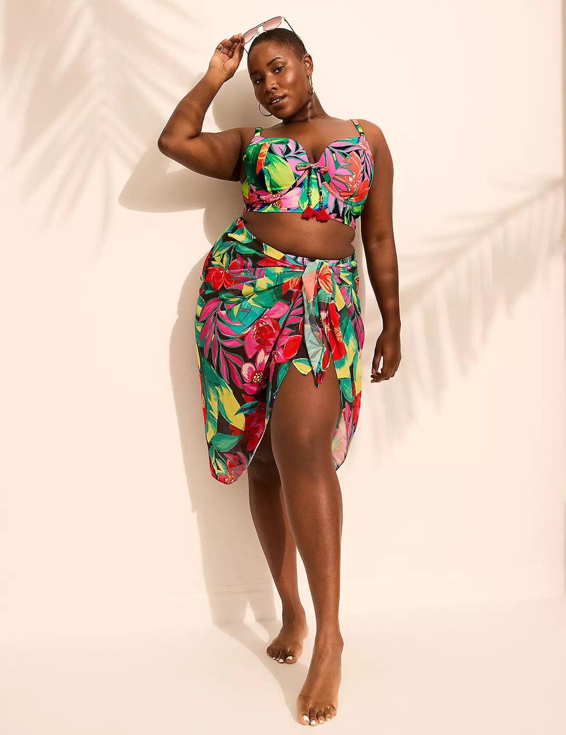 Printed Chiffon Sarong | Lane Bryant (US)