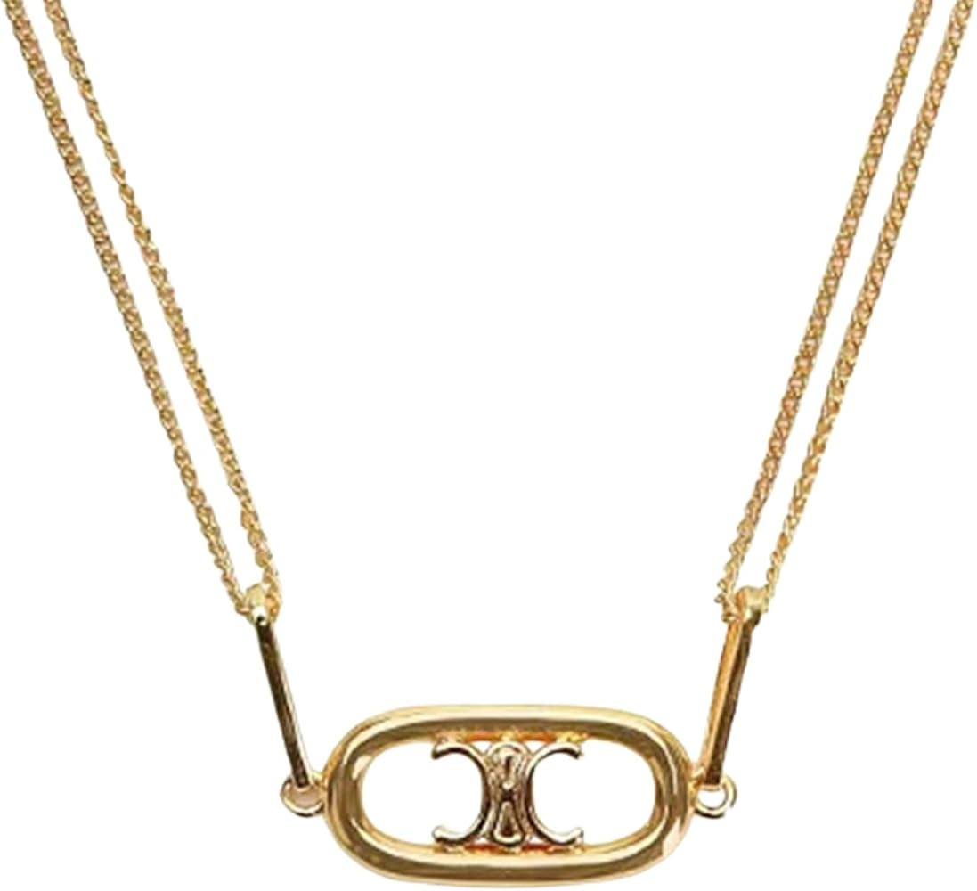 JOVIUM Exquisite Double Stacked Strap Necklace for Women, Fashion Classic Design Jewelry Multilay... | Amazon (US)