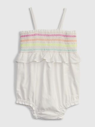 Baby Smocked Shorty One-Piece | Gap (US)