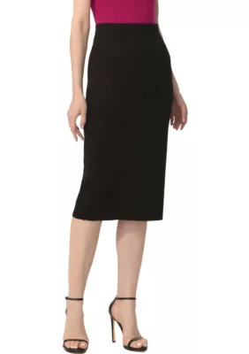 Kimi & Kai Women's Knit Pencil Skirt, Black, Medium | Belk
