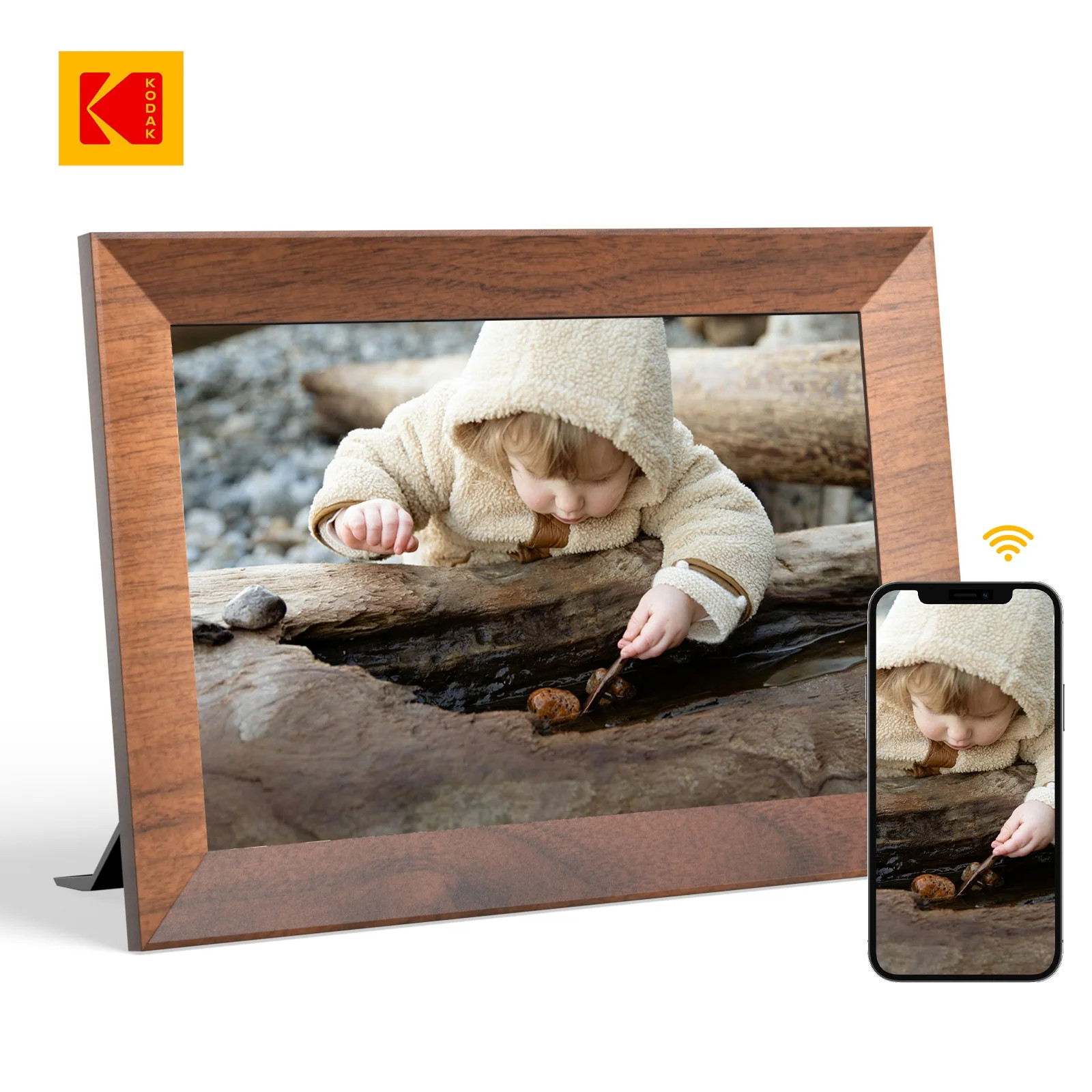 Kodak 10-inch WIFI Digital Picture Frame with 32GB Storage, IPS Touch Screen, Gift for Loved One ... | Walmart (US)