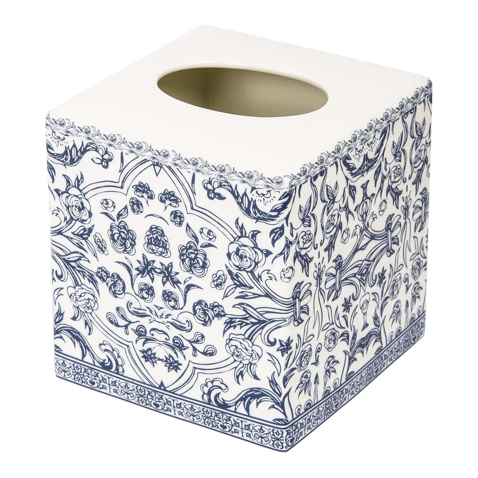 Orsay Bathroom Accessories Tissue Holder in Blue | Chairish