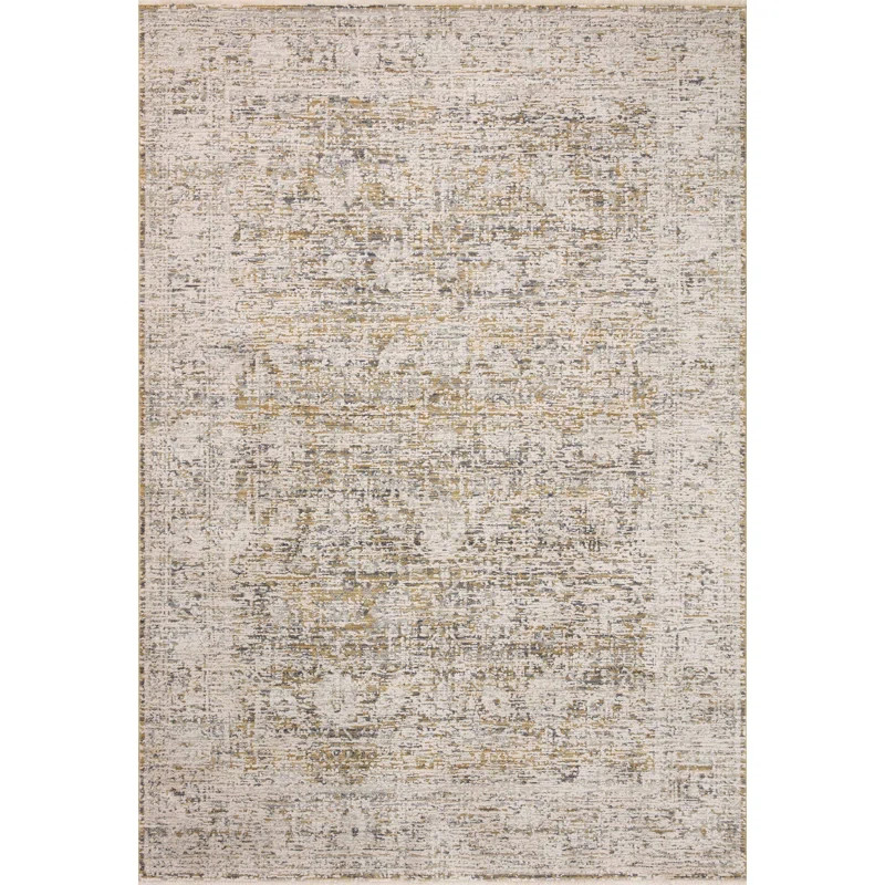 Amber Lewis x Loloi Alie Gold / Beige Area Rug | Wayfair North America