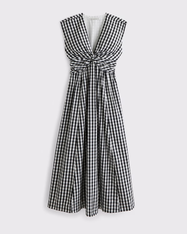 Twist-Front Maxi Dress | Abercrombie & Fitch (US)