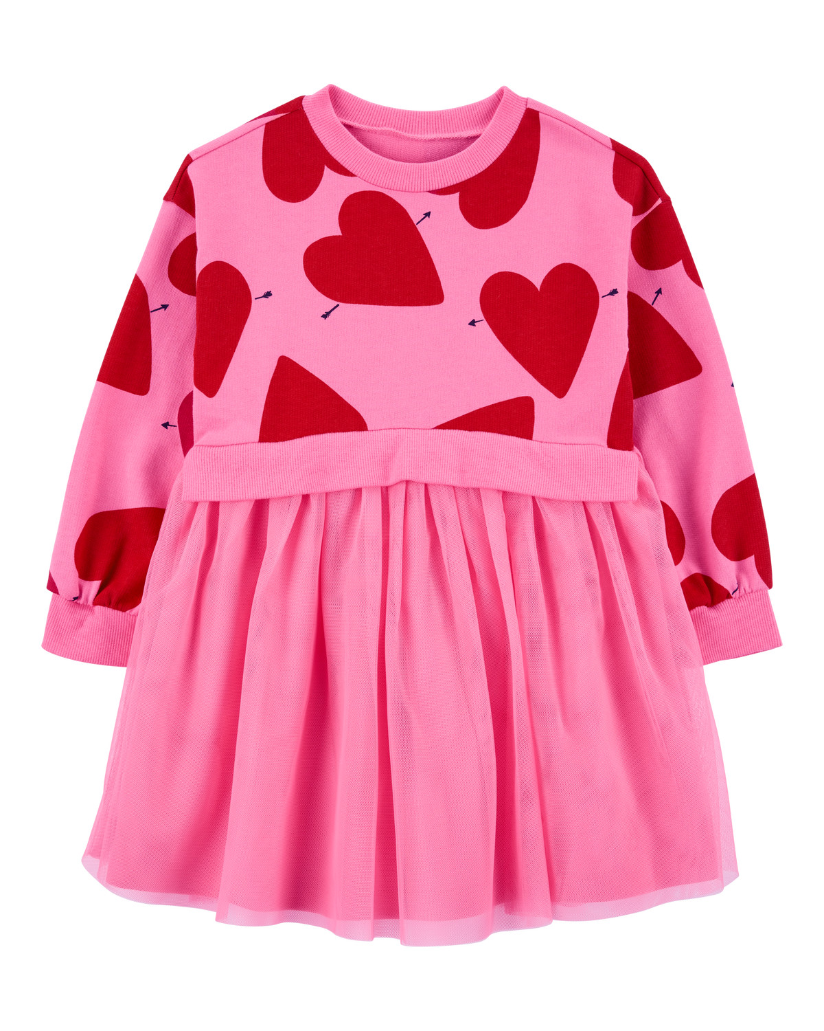 Toddler Heart Long-Sleeve Dress | Carter's Inc
