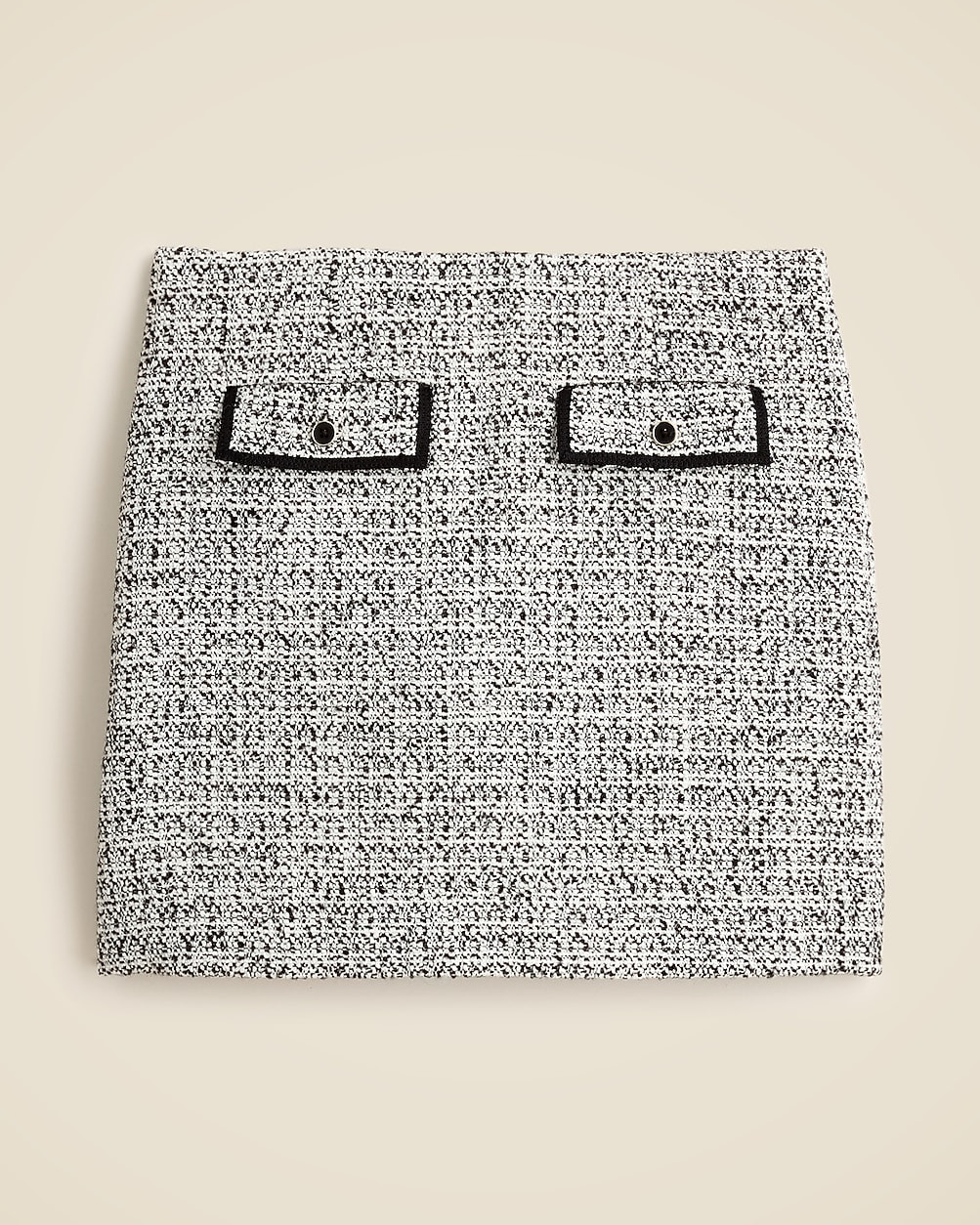 Flap-pocket mini skirt in tweed | J. Crew US