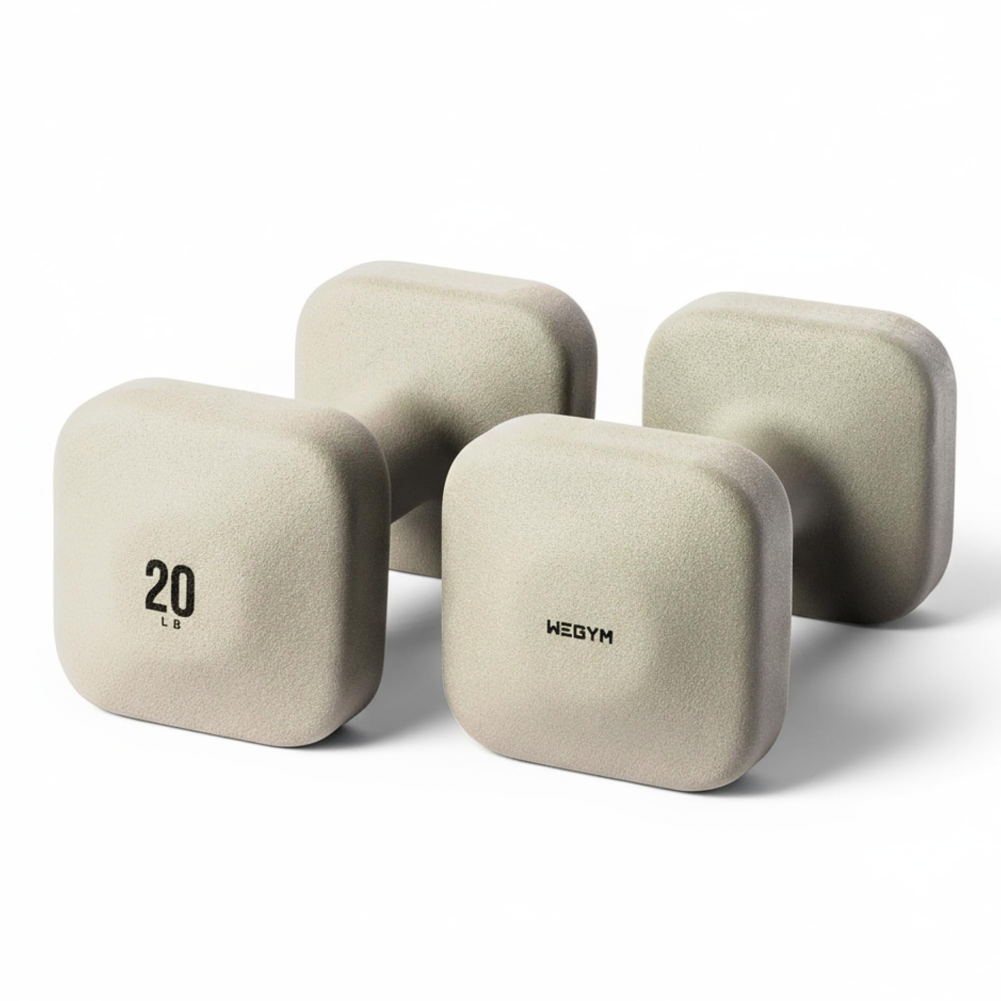 WeGym SafeGrip Square Dumbbells with Anti Slip Handles, Aesthetic Free Weights for Home Workouts,... | Amazon (US)