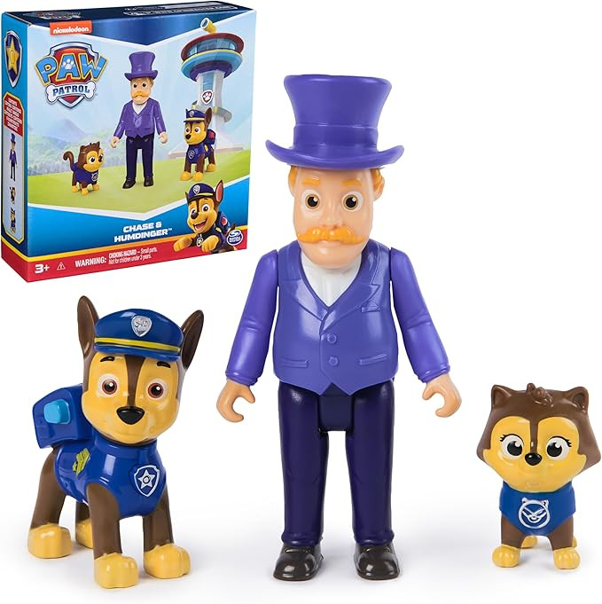 Paw Patrol Chase & Humdinger Figures Set, Kids Toys for Boys and Girls Ages 3 and Up | Amazon (US)