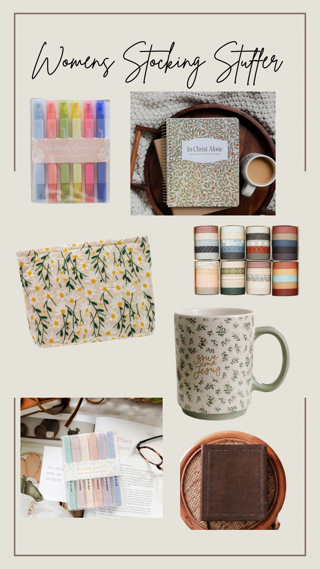 Christian women’s stocking stuffer ideas. Bible study tools. Faith based Christmas. Woman’s stocking stuffer