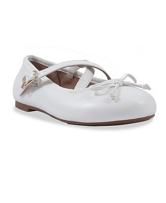 Little and Big Girls Candice Crossover Ballet Flat Dress Shoe | Macy's