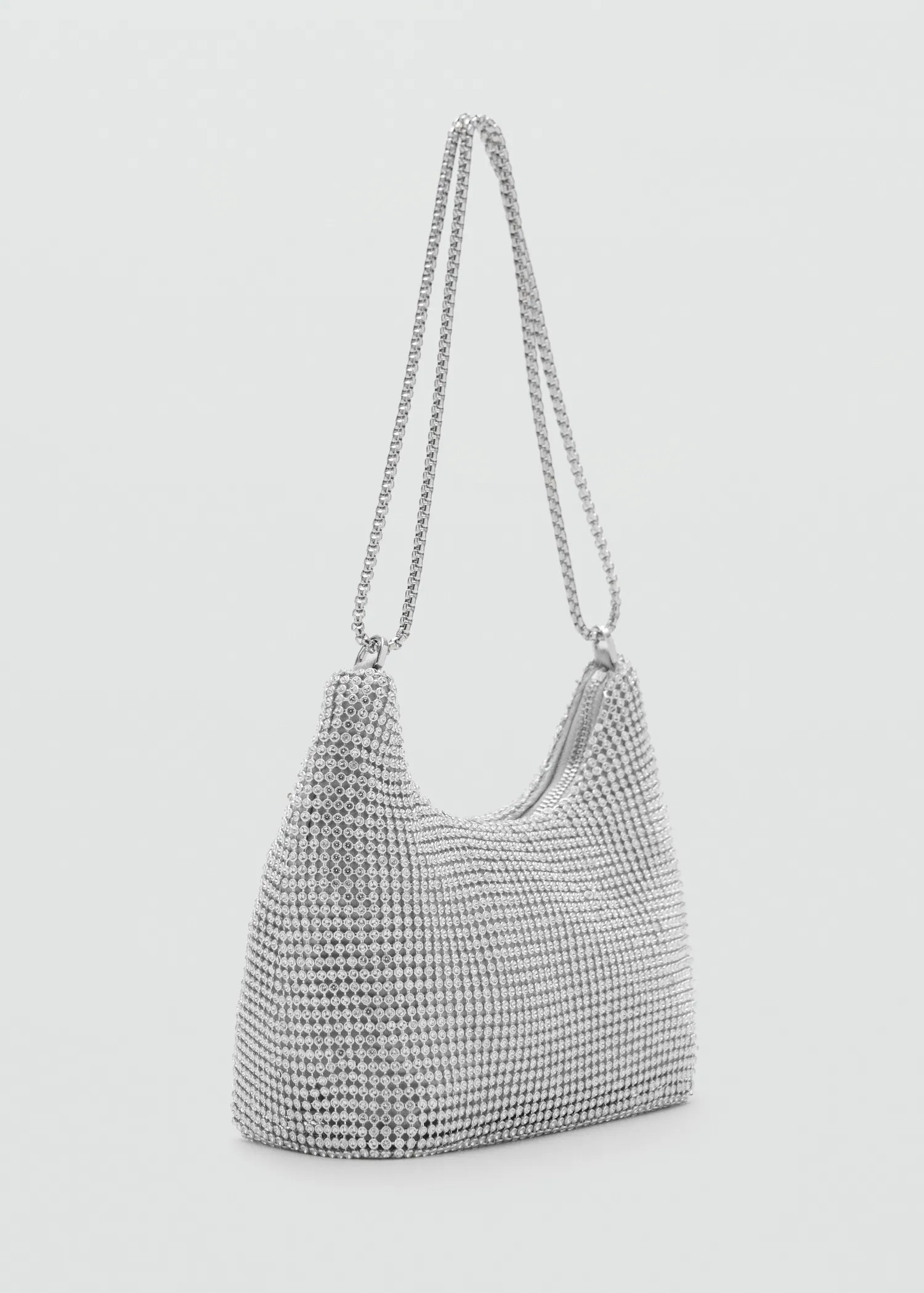 Double-handle crystal bag - Women | MANGO United Kingdom | MANGO (UK)