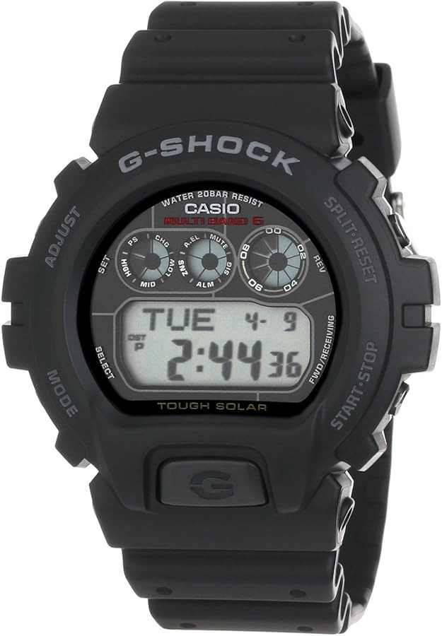 Casio G-Shock GW6900-1 Men's Tough Solar Black Resin Sport Watch | Amazon (US)