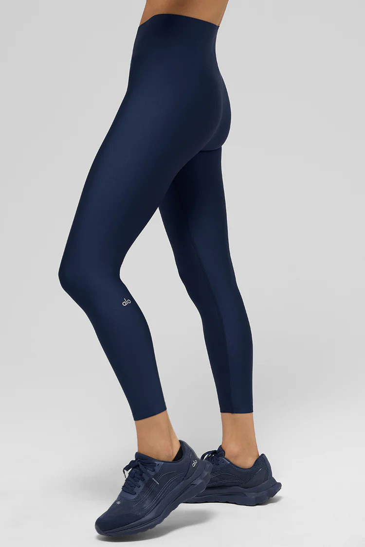 Airlift Strength Extreme High-Waist 7/8 Legging - Navy | Alo Yoga