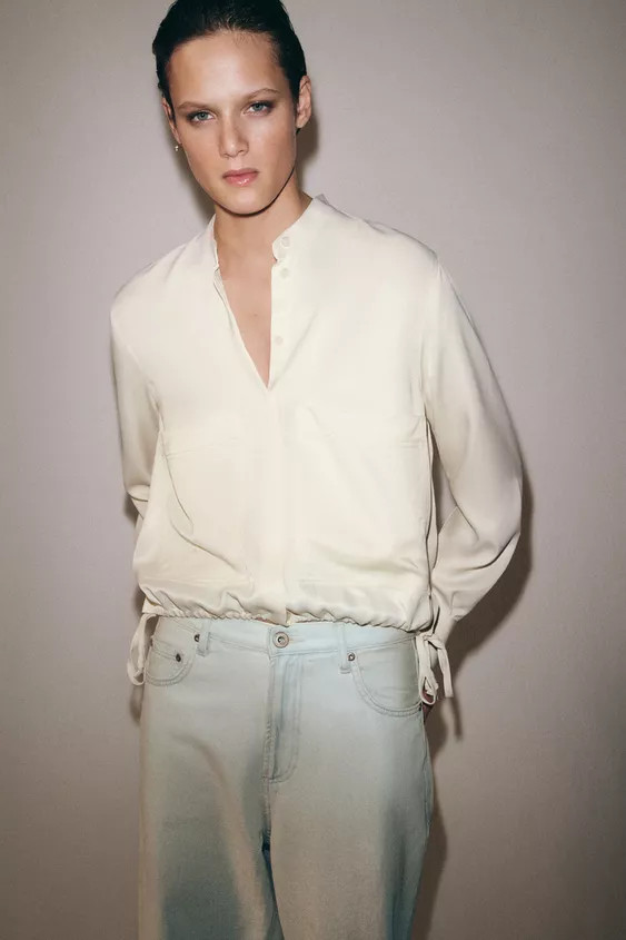 SATIN SHIRT ZW COLLECTION | Zara UK