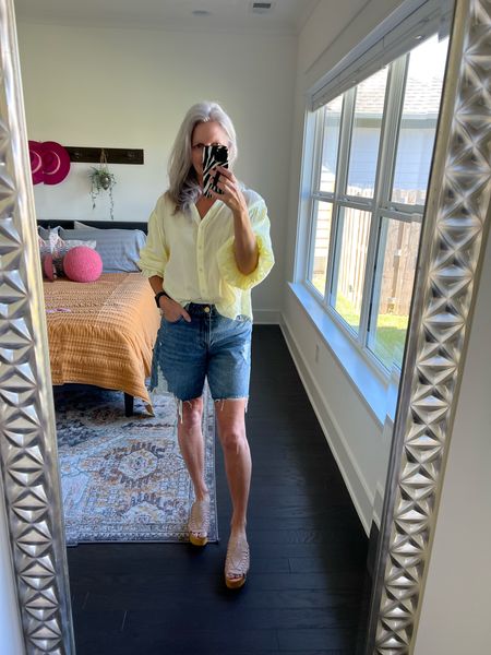 Denim shorts are my favorite! I own several pair and a few of them are linked here. 

Jean shorts, denim shorts, cutoffs, distressed denim, Evereve

#LTKstyletip #LTKfindsunder100