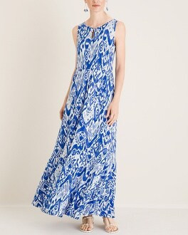 Ikat-Print Tiered Maxi Dress | Chico's